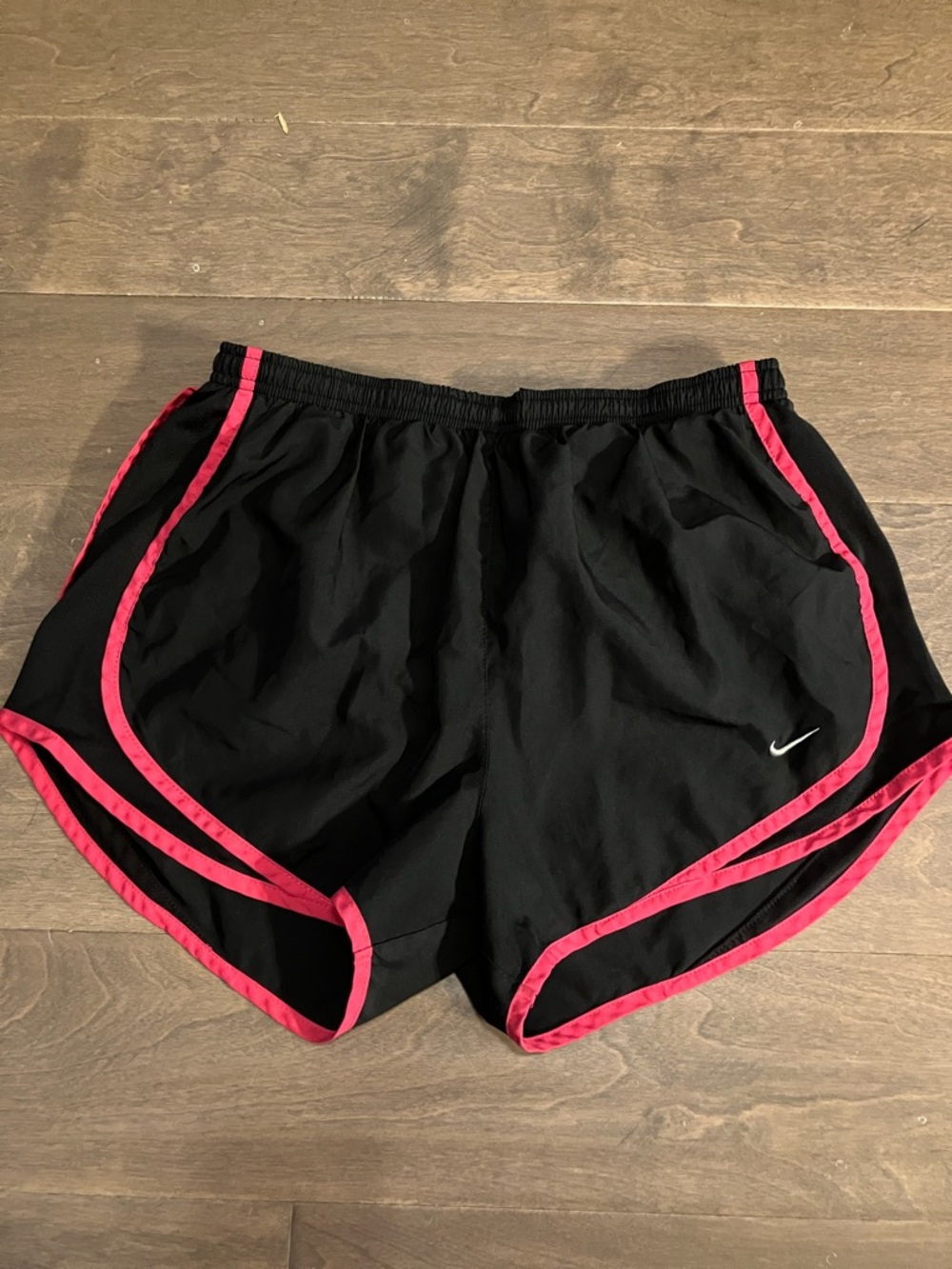 Nike Women’s Black drift Athletic Shorts with Pink Trim